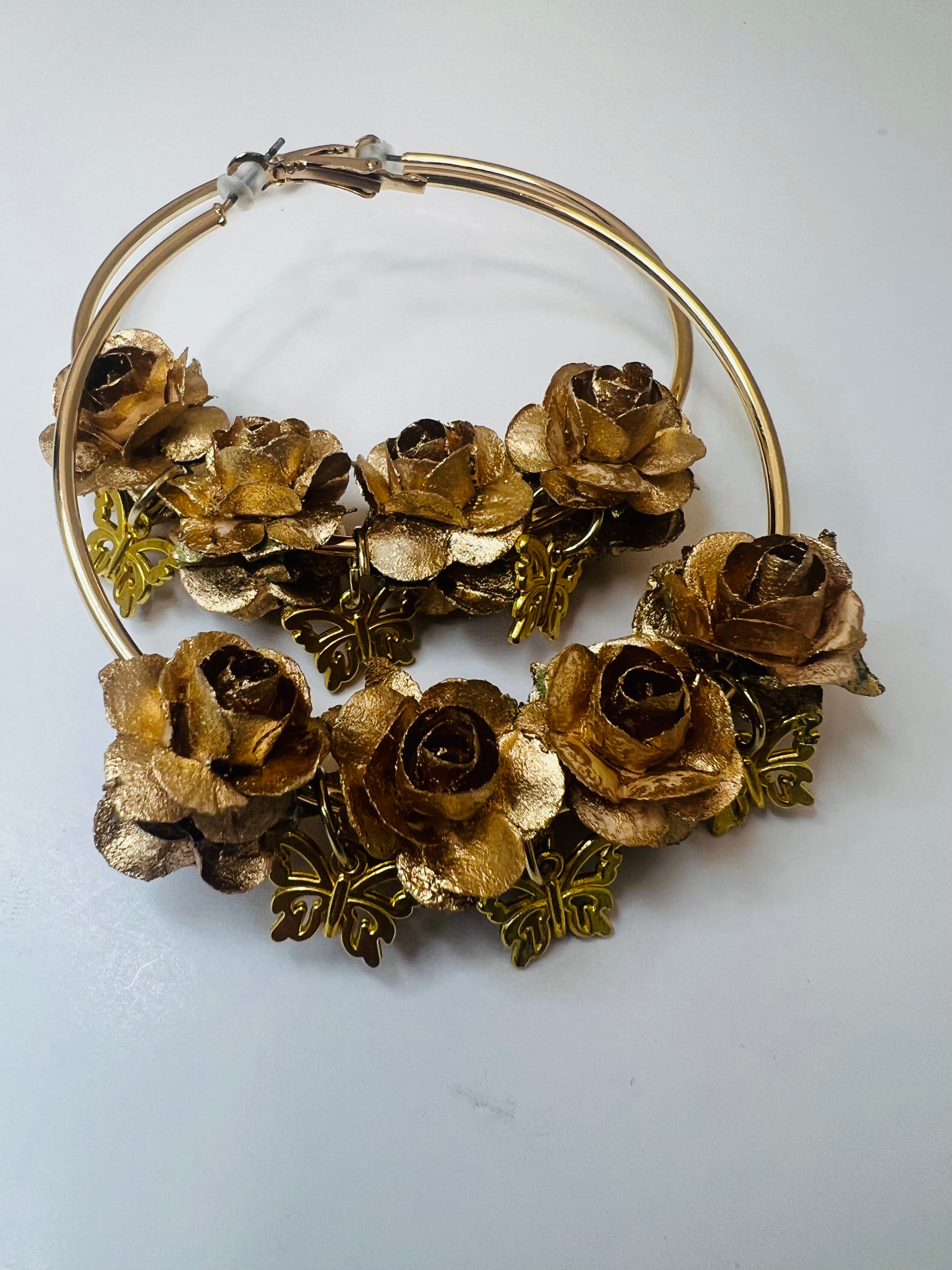 Butterfly Floral Hoops