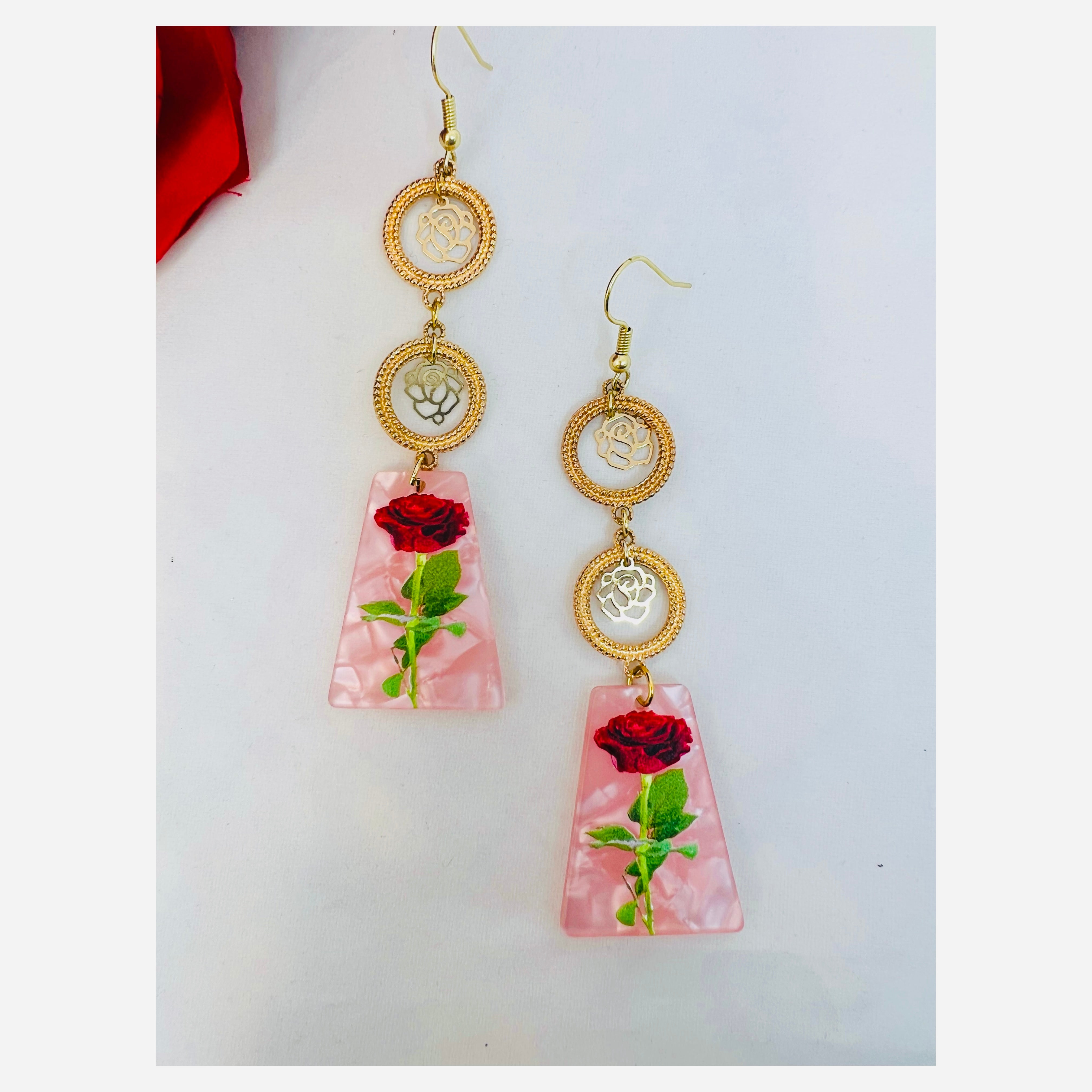Lovely Rose Earrings